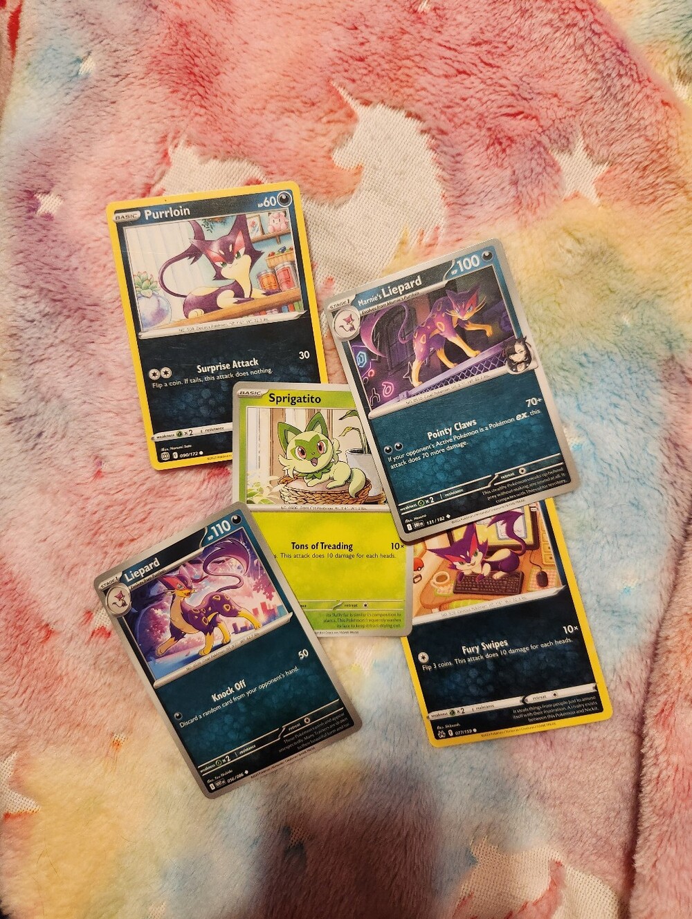 5 Cat Pokemon Cards